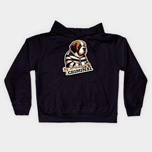 Criminal St. Bernard Kids Hoodie